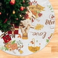 thumbnail image 5 of GZHJMY Thanksgiving Tree Skirt Pumpkin Xmas Tree Skirt Floor Door Round Mat Decorations for Holiday Party Home Christmas Day Ornaments, 47.2", 5 of 6
