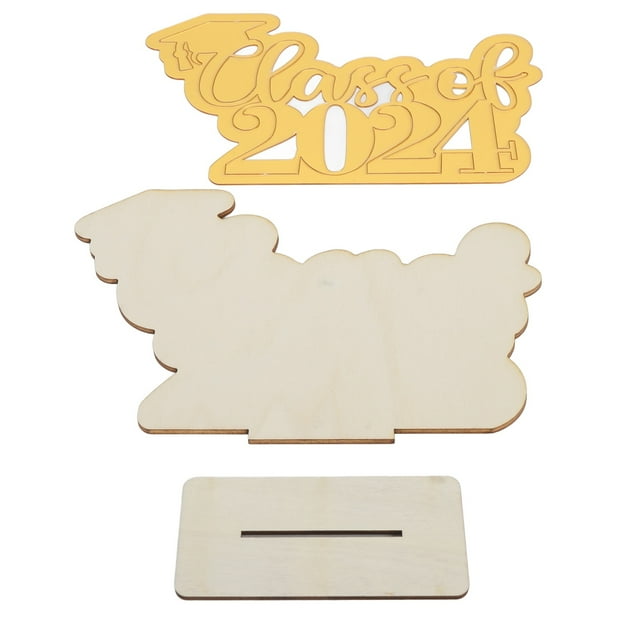 Centres de Table de Graduation 2024, Design en Tilleul pour Décorations de Fête de Diplômés