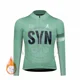 thumbnail image 2 of SYN Chaqueta de ciclismo de invierno para hombre, ropa de ciclismo de montaña, ropa térmica de polar, maillot largo de ciclismo, 2 of 4