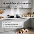 thumbnail image 6 of Aobosi 30" Under Cabinet Range Hood, 1050 CFM Dual Fans Motor Stainless Steel Vent Hood, 3-Speed with Touch & Remote Control, LED Lights, Dishwasher-Safe Filters, 6 of 11