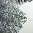 thumbnail image 2 of Demi Bonn 7FT Decorated Christmas Tree, Pencil Christmas Tree with 499 Realistic Branch Tips and Plastic Stand for Home, Office, Silver, 2 of 7