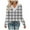 Gray, variant on Women's Long Sleeve T Shirts V Neck Plaid Plus Size Tunic Tops Soft Casual Tees Loose Trendy Blouses(Red,Large)
