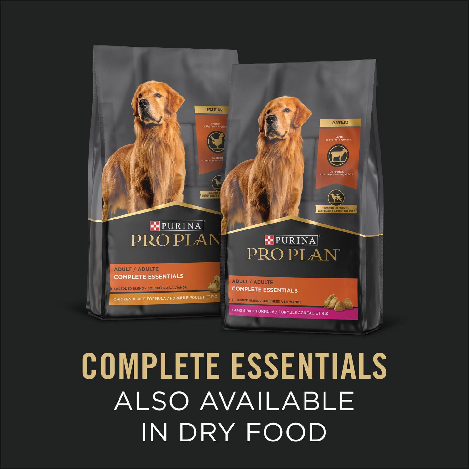 Purina Pro Plan Complete Essentials Turkey & Vegetables Entrée Slices in Gravy, Wet Dog Food 368 g
