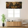 thumbnail image 2 of Leopard Kitchen Window Curtain Valance African Wildlife Animal Jungle Natural Scenery Window Valance for Bedroom Bathroom Living Room Dining Room Valances Set 54 by 18 in, 1 Panel, 2 of 6