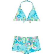 Sand n' Sun - Girl's Flowerpatch Print Two-Piece Bathing Suit