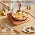 thumbnail image 3 of CIARRA CATIH1A-O Portable Induction Cooktop, Slim Single Electric Countertop Burner with Sensor Touch and Digital Time, Orange, 3 of 8