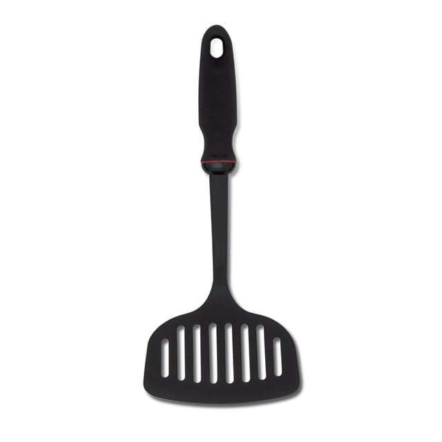 Espátula para alimentos Norpro 1705 con mango negro Grip-Ez, apta para lavavajillas