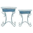 thumbnail image 4 of Safavieh Hendrick Outdoor Patio Planters - Antique Blue, 4 of 5