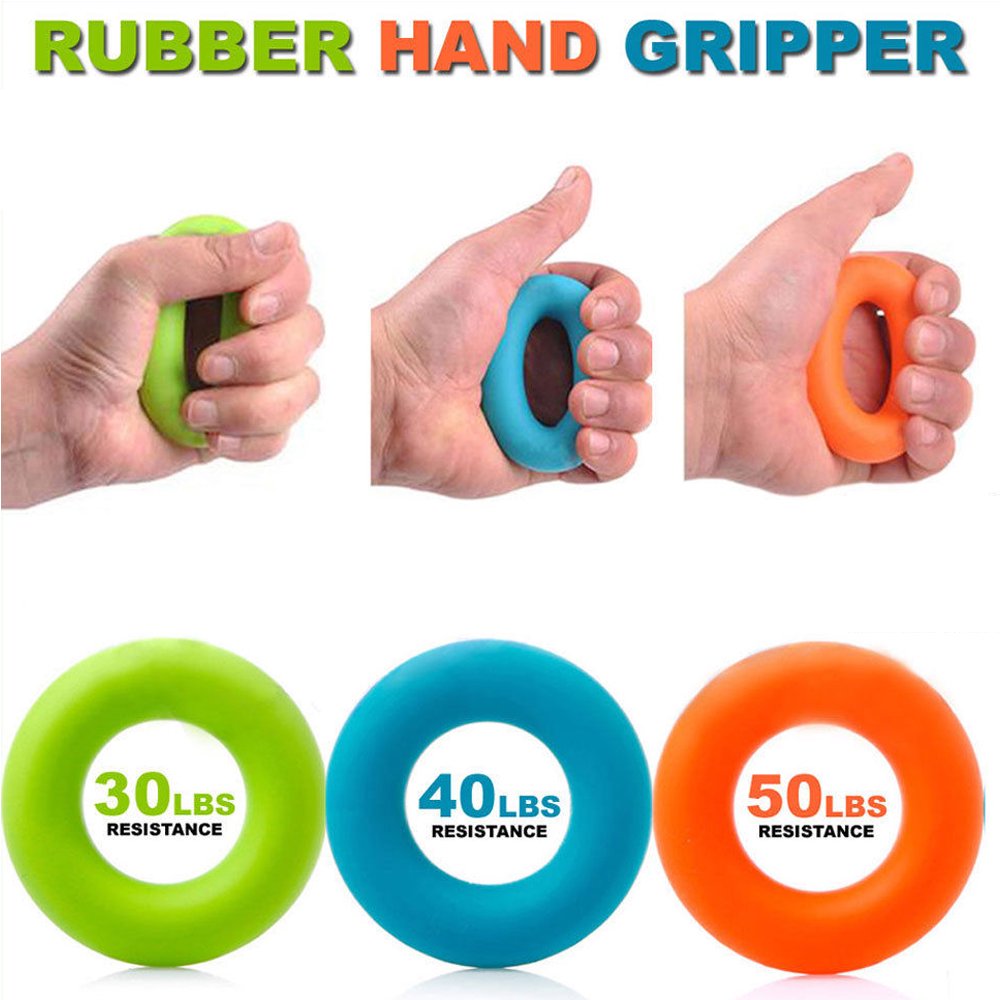 Fitness Maniac Rubber Hand Gripper Wrist Muscle Gym Strength Training
