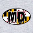 thumbnail image 2 of CafePress - Maryland MD Oval (W/Flag) Infant Bodysui Body Suit - Cute Infant Bodysuit Baby Romper - Size Newborn - 24 Months, 2 of 3