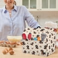 thumbnail image 5 of ZIATUBLES Dust Cover for Kitchen Mixer Waterproof Multi-Functional Kitchen Stand Mixer Cover with Front Pockets and Top Handles Easy to Clean for 4.5-5 Quart Standing Mixer, Dachshund Dog Paw Heart, 5 of 7