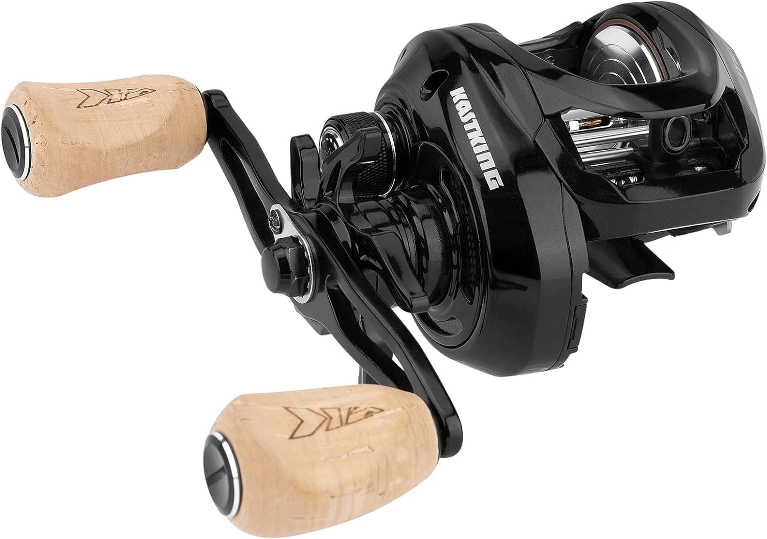 KastKing Right Baitcasting Fishing Reel 7+1 Double Shielded Stainless Steel BB,6.4:1 Gear Ratio-Megatron 200