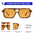 thumbnail image 4 of Gafas de sol VANLINKER Retro 70s Square Aviator VL9816 Naranja, 4 of 5