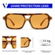thumbnail image 4 of Gafas de sol VANLINKER Retro 70s Square Aviator VL9816 Naranja, 4 of 5