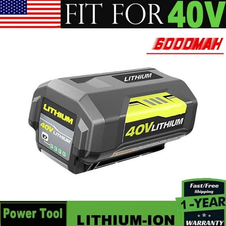 6.0Ah 40V replace Ryobi 40V battery compatible with Ryobi 40V battery OP40401 OP4060