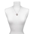 thumbnail image 3 of Delight Jewelry Silvertone Open Rope Texas with Red Heart Silver-tone You Mean the World to Me Ring Necklace, 18", 3 of 4