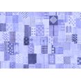 thumbnail image 1 of Ahgly Company Machine Washable Indoor Rectangle Abstract Blue Modern Area Rugs, 2' x 5', 1 of 4