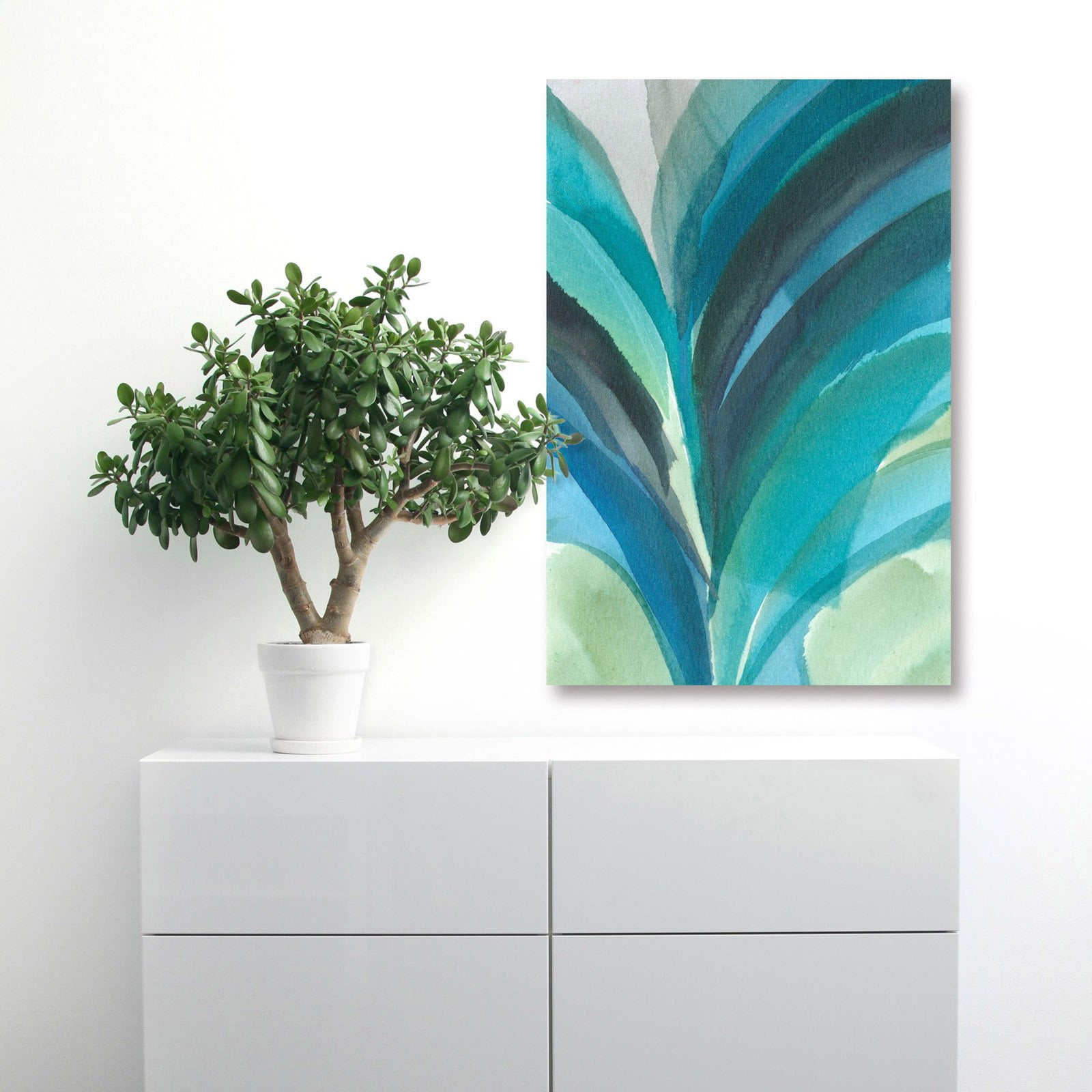Marmont Hill "Blue Explosion" Painting Print on Wrapped Canvas