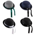 thumbnail image 3 of YUUZONE Trendy Bowler Hat Ribbon Bow Derby Cap Parent-Child Bucket Cap Wild for Outdoor, 3 of 13
