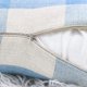 thumbnail image 4 of Juego de 2 fundas de almohada a cuadros de búfalo de granja, funda de cojín de poliéster y lino para decoración del hogar de verano, azul cielo y blanco, 18 x 18 pulgadas, 4 of 5