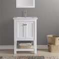 thumbnail image 3 of Fresca Manchester 24" White Traditional Bathroom Vanity, 3 of 8