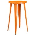 thumbnail image 4 of Flash Furniture Dexter Commercial Grade 24" Round Orange Metal Indoor-Outdoor Bar Table Set with 4 Cafe Stools, 4 of 5