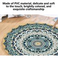 thumbnail image 4 of Round Rugs Vintage Round Rugs Machine Washable Round Rugs Floor Carpet Non-Slip Low Pile Round Rugs for Living Room Bedroom Dining Room Indoor(Large,80 * 80CM), 4 of 6