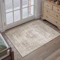 thumbnail image 6 of BERTHMEER 2'x3' Small Area Rugs for Bedroom Entryway Office Doormat Indoor,Vintage Traditional Distressed Rugs Washable Non-slip,Beige Carpets, 6 of 8