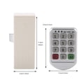 thumbnail image 3 of ABS Plastic Panel Digital Electronic Intelligent Password Keypad Number Cabinet Door Code Lock Access Control System, 3 of 8