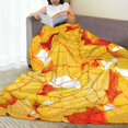 thumbnail image 6 of Fuzoiu Autumn Maple Leaves Print Ultra-Soft Micro Fleece Blanket,All Seasons Flannel Throw, Lightweight Blanket for Bed, Sofa, Couch, Movie Night, Camping, and Travel-60"x50", 6 of 7