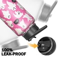 thumbnail image 5 of 32oz Halloween Tumbler with Straw and Handle – Stainless Steel Insulated Water Bottle – Spooky Pumpkin Ghost Witch Design – Fall Coffee Mug Gift for Her or Him, 5 of 5