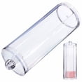 thumbnail image 1 of Makeup Cotton Organizer Box,Transparent Round Plastic Container Cotton Pad Holder Cotton Pad Organizer Makeup Cotton Storage Box Exceptional Reliability, 1 of 4