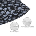 thumbnail image 3 of Fotbe Gothic Skull Funda de Almohada Decorativa Estilo Occidental, Lujo en Algodón, Fundas para Almohadas King, Cojín Estampado para Decoración del Hogar-20"x30", 3 of 6