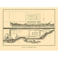 thumbnail image 3 of Bowen 18x14 Black Modern Framed Museum Art Print Titled - Foundry Site Plan Washington DC - Bowen 1836, 3 of 5