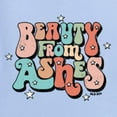 thumbnail image 6 of Wild Bobby Beauty From Ashes Groovy Font With Stars Vintage Women Graphic Long Sleeve Tee, Light Blue, XX-Large, 6 of 6