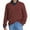 Z-3 Red, variant on Mens Crewneck Sweater Ribbed Wool Funny Print Shirts Soft Comfy Dailywear Winter Clothes with Buttons, Coffee, Size L