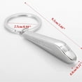 thumbnail image 2 of Silver Metal Keyfob 3D Car Locomotive Train for Head Keyring Keychain for Key, 2 of 11