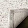 thumbnail image 4 of SAFAVIEH Florence Waverly Solid Polyester Shag Area Rug, White, 5' x 8', 4 of 7