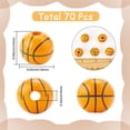 thumbnail image 2 of 1 Box 70Pcs Basketball Wood Beads Sport Ball Beads 16mm Orange Painted Smooth Large Hole Chunky Loose Spacers for Jewelry Making Findings Crafting DIY Beadable Pens Bracelet Necklace Women Orange, 2 of 4