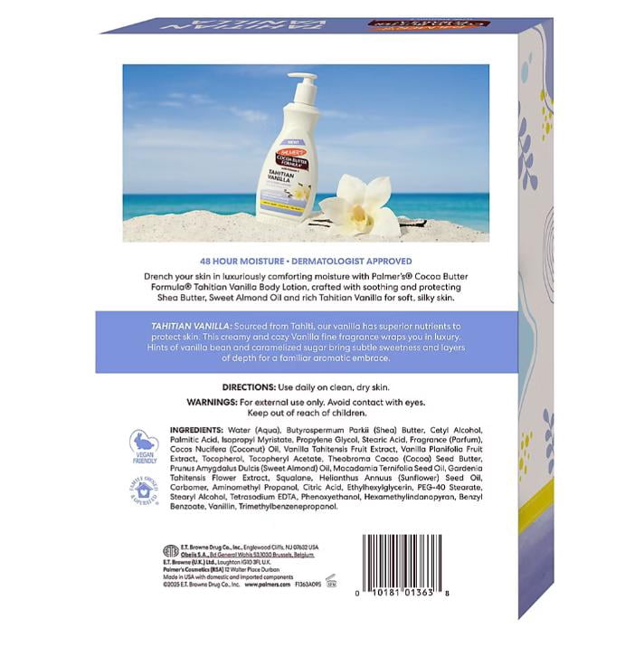 Palmer’s Cocoa Butter Formula Tahitian Vanilla Body Lotion, 2 pk./13.5 fl. oz.