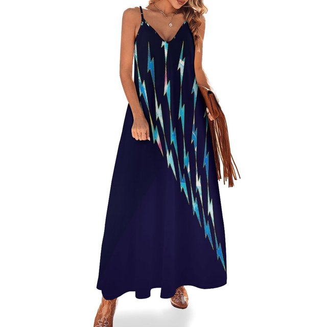 Vestido sin mangas con tormenta eléctrica, ropa de verano para mujer, vestidos para mujer , diseñador de lujo, fiesta