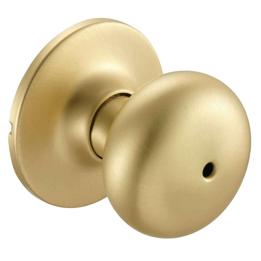 Design House 726968 Cambridge Privacy Bed and Bath Door Knob Satin Gold