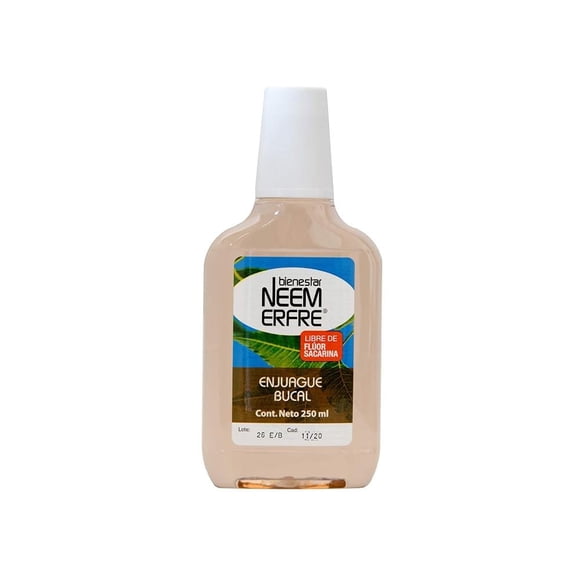 Enjuague bucal  libre de flúor Bienestar NEEM ERFRE 250 ml