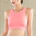 thumbnail image 4 of Women's Underwire Mesh Beauty Back Double Layer Sports Bra Proof Fitness Yoga Running Sports Underwear Vest Work Clothes for Women under 30 Workout Clothes Woman Girls Workout Too Medium Bra Sports, 4 of 5
