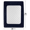 thumbnail image 3 of Protector de colchón impermeable Utopia Bedding Twin Navy, 3 of 8
