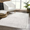 thumbnail image 5 of BoutiqueRugs Tigris Bohemian, Farmhouse, Traditional Area Rug - Gray, Ivory - 6'7" Round, 5 of 10