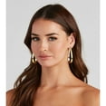 thumbnail image 3 of DORANA 18K Gold Plated Hoop Earrings for Women Hypoallergenic S925 Sterling Silver Post Earrings Big Hoops Wedding Birthday Graduation Mothers Day Jewelry Gifts Her Mom Girlfriend Wife Adults Age, 3 of 6