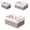 Gray, variant on Set of 3 Decor Baskets for Organizing Decorative Paper Rope Woven Storage Basket with Liner Rectangular Empty Gift Basket Countertop Shelves Organizer