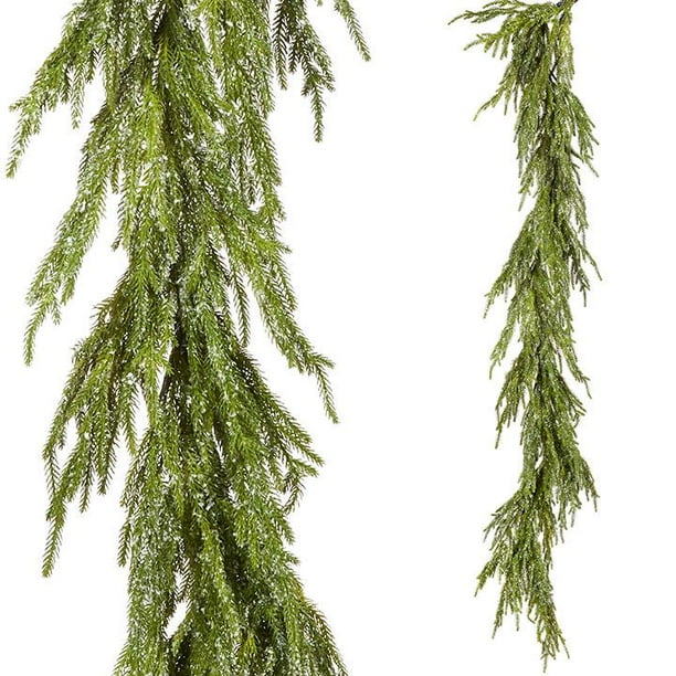 Raz Imports Greenery 5.5" Frosted Cedar Garland