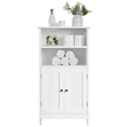 thumbnail image 4 of Alden Design 5-Tier Wooden Bathroom Floor Cabinet with Adjustable Shelf, White, 4 of 11